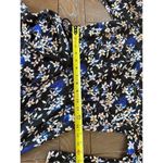 Shoshanna Silk Abstract Print Dress in Blue and Black Size 4 Photo 8