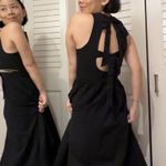ASTR Black Bow Back Maxi Dress Photo 3