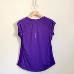 Nike DRI-FIT Purple V-Neck Short Sleeve Athletic Top Medium Photo 6