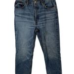 RE/DONE 70s Stove Pipe Jeans Favorite Bleu Button Fly Straight Hi Rise Womens 31 Photo 1