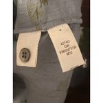 Lands' End  Women's Floral‎ Linen Tunic Top, Button Shoulder, Blue, Size 6 Photo 3