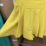 ZARA Trafaluc Womens Shorts Sz XS High Waisted Preppy Yellow Spring Summer Photo 5