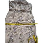 Adrianna Papell  Blush Floral Embroidered Halter Gown - Size 12 Photo 6