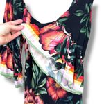 Farm Rio  Floral Sweetheart Neck Flutter Short Sleeve Tiered Sundress Maxi Dress Photo 2