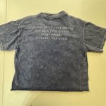 Fifth Sun Y2K  Vincent Van Gogh Sunflowers Graphic T Shirt Crop Top Blue XS BOHO Photo 5