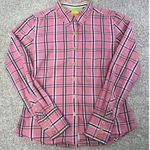 Robert Graham  Shirt Button Down‎ Size 10 Pink Plaid Long Sleeve Women's Photo 0