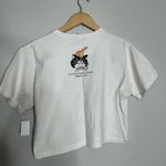 Vintage B. Kliban Hawaii Crazy Shirts Adopt A Cat White Short Sleeve Cropped Tee Size M Photo 4