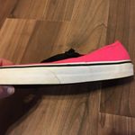 Vans Authentic Original Low Top Shoes Exclusive Neon Hot Pink Black Size 6.5 Photo 9