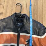 Vintage Harley Davidson Womens Victory Lane #1 Leather Jacket Size Small Heavy Black Photo 11