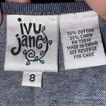 Ivy Jane  blue denim chambray skirt zipper‎ closure with tie size 8 Photo 5