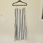 Reformation  Pineapple Dress Striped Linen Cream Black Women's Size XS Photo 3