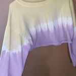 Grey Bandit Tie Dye Cropped Sweater Photo 2