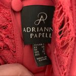 Adrianna Papell  Coral Lace Halter Gown NWT Size 2 Photo 4