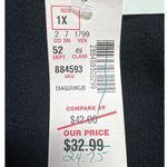 KL Collection Vintage‎ Black Knit Dress Pants Stretch Pull On Career Casual 1X Photo 4