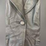 Vintage Cambridge DryGoods black, 100% leather blazer style jacket; size S Black Photo 2