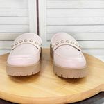 Crown & Ivy  Loralei Pearl Embellished Lug Sole Mule Loafers Blush Pink 7 Photo 2
