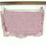 Free People  Lumi Crochet Bandeau Top Lavender‎ Size S Photo 3