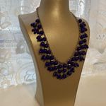 Vintage Purple Blue Costume Necklace Photo 2