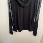 Eddie Bauer  Hooded Athletic Long Sleeve Top Black Space Dye XL Photo 7