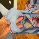 Jessica Simpson Size Medium Blue Ruffle Open-Back One Piece Swimsuit NWT Photo 6