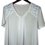 VTG Rositta 100% Silk Nightgown Maxi Ivory Bridal Victorian Romantic Sz M Lace Size M Photo 1