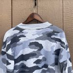 Aerie Womens Sweatshirt Gray Grey Desert Camo Oversized Side Slits Size XS Photo 4