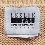 Leslie Fay Petite Vintage Beige Sweater Photo 5