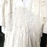 Farm Rio Solana lace midi White dress size small Anthropologie Photo 5