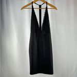 Lulus T Back Lace Deep V Mini Dress‎ in Black Size Small Photo 3
