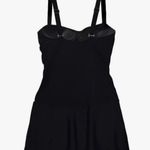 Heat Swimdress Swimsuit Twisted Front Ruched Flirty Skirt Black S NWT Photo 2