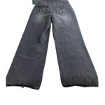 Hot Topic  Womans Black‎ Frayed Star Patch Wide Leg Denim Pants Size Large Goth Photo 2