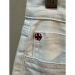 Hudson Jeans HUDSON Noa Mid Rise Straight Crop White Denim Jeans Size 24 Photo 4