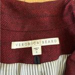 Veronica Beard  Double Breasted Wool Blend Jacket Size 8 Red Photo 1