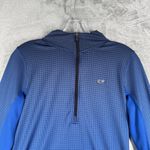 Vineyard Vines  Pullover Hoodie Quarter‎ Zip Performance Athletic Blue Size XS Photo 4