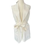 DISSH Sloan White Sleeveless Linen Blend Vest US 4 AU 8 NWT‎ Photo 2