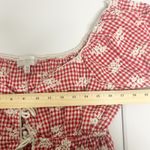 One Clothing  Womens Cottagecore Gingham Tie Front Puff Sleeve Babydoll Top XL Photo 8