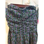 Xhilaration ✅3-for-$12✅ Whapllon Strapless Dress Black Purple Teal Geometric Mini Party Photo 1