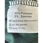 Green Velvet Midi Skirt XS High Waist Flowy A Photo 6