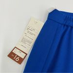 Nordstrom Vintage ‎ Pencil Skirt Deadstock Blue Faux Wrap Professional Blue NWT Photo 5