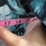 JM Collection Vintage Blue Floral Top, Y2K 2000s Grunge Indie Sleaze 90s Small Photo 5