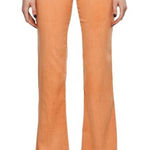 NWT Theyskens’ Theory Silk Flare Leg Bootcut Pants *FLAW | Peach Smoke | 26 Orange Photo 0