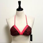 Quintsoul Beastie Girl Triangle Bikini Halter Top Fluorescent Splatter Medium Orange Size undefined Photo 0