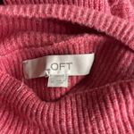 Loft  Dress Womens Large Orange Cowl Neck Sweater Dress Long Sleeve Knee Length M Photo 8