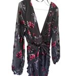 Majorelle  NEW Ava Deep Vneck Ruched Mini Dress Photo 1