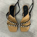 ZARA  • pearl square toe sandals Photo 1