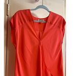 Arden B Red V-Neck Blouse M Photo 3