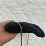Vintage 90s Rare Elegant Black Beaded Evening Bag Photo 7