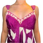 Yoana Baraschi Purple White Designer Luxury Formal Beaded Floor Length Gown Small Photo 4