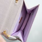 Vintage Judith Leiber Lizard Embossed Light Pink Small Crossbody Bag Photo 14