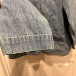 Maurice's Vtg  Women’s Large Denim Button Front Long Shirt Chore Jacket‎ Pockets Photo 4